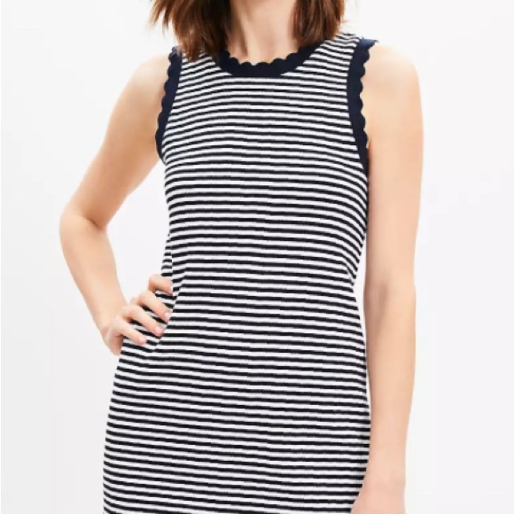 NWT Striped Sleeveless Dress - Black and White